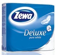 ZEWA Deluxe Туалетная бумага белая 3-х слойная 4 шт  