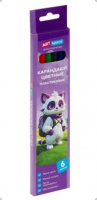 Карандаши  6 цв., ArtSpace "Отважная команда"заточен., картон, европодвес 371352