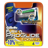 Кассеты Gillette FUSION PROGLIDE POWER/4шт  