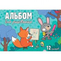 Альбом д/рис 12л., А4, на скрепке HATBER ECO, 205х290мм, Ассорти-Выпуск №3, 34300