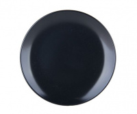 Тарелка керамика мелкая 19см  "Color" ZHCG035 (19см) десерт. (nero) 7037