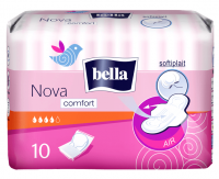 БЕЛЛА Soft Nova comfort 10шт (с/крыл) РОЗ/ 6762 АКЦИЯ!!