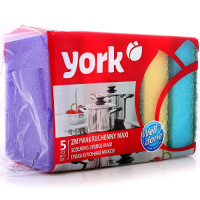 YORK Губки для мытья посуды 5 шт