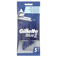 Gillette Станки одноразовые Blue II 2 лезвия 5 шт