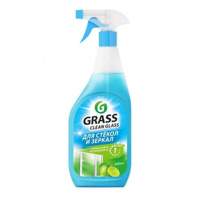 GRASS Clean Glass Средство для мытья стёкол,окон,пластика и зеркал "Голубая лагуна" 600 мл