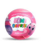 Шипучая бомбочка для ванны с игрушкой Bubble gum серии BOMB SURPRISE 115г