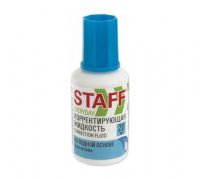 Корректирующая жидкость STAFF EVERYDAY на водной основе, 20 мл, с кисточкой, 228642