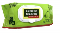 Домашний Сундук Влажные салфетки детские с клапаном 72 шт 