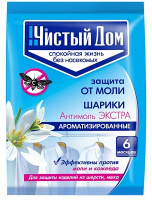 ЧИСТЫЙ ДОМ Шарики от моли 5154