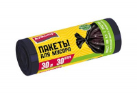 Мешки для мусора Avikomp  30л Стандарт черные (ПСД 7 мкм, 30 штук)
