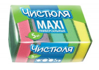 Губка*ЧИСТЮЛЯ д/пос.5шт L