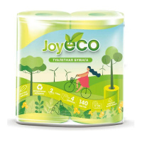 Бумага туал. Joy ECO т/б 4 рулона 2 слоя Белая аромат Яблоко