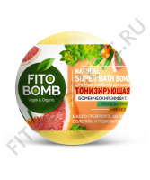 Бомбочка для ванны Тонизирующая серии FITO BOMB, 110г