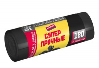 Мешки для садового и строительного мусора Avikomp  180л Суперпрочные черные (ПСД 38 мкм, 5 штук)