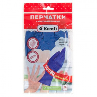 ПЕРЧАТКИ резиновые Komfi прочные синие р. XL/0773