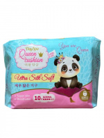 Queen Cusion прокладки Silk SoftNorm (4 капли) 10 шт
