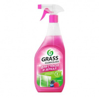 GRASS Clean Glass Средство для мытья стёкол,окон,пластика и зеркал "Лесная ягода" 600 мл