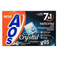 AOS Капсулы для посудомоечных машин Crystal Complete 25 шт