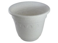 Горшок пл д/цв  1,8л Колывань d-18см с поддоном, мрамор ( Мартика ) / арт. С93М