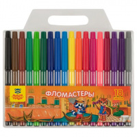 Фломастеры 18цв Мульти-Пульти "Енот в Венеции" смываемые., блистер, европодвес WP_68084