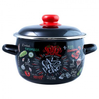 Кастрюля эмаль 3,0л сфера Gazpacho 4336