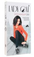 Колготки жен. Грация теплые Stockholm 200 черный 2 РАСПРОДАЖА !!!