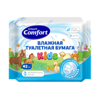 Comfort smart №42 Kids влажная туалетная бумага с ромашкой