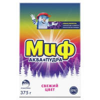 Миф Стиральный порошок для ручной стирки "Свежий цвет", 375 г