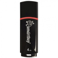Флешка/ USB накопитель  4GB SMARTBUY Crown, USB 2.0, черный, SB4GBCRW-K 3973/2951