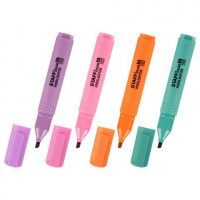 Текстовыделителей набор 4цв., 1-4мм, АССОРТИ, STAFF College STICK PASTEL 152531