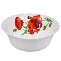 Салатник стеклокерамика 0,80л Алый мак 5428