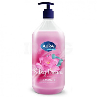 Ж/МЫЛО АУРА Шелк и лотос Silky Cream 1 литр Курок
