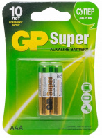 Батарейка  GP  Super Alkaline LR03/ААА/мизин-2BL  (цена за блистер)   6243
