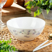 Салатник стеклокерамика, круглый, 18х7 см, 0.95 л, Флер, Daniks, LPKW-70/ 220804/6470