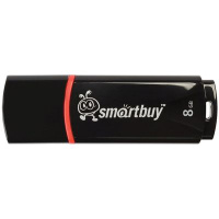 Флешка/ USB накопитель  8GB Smart Buy "Crown" USB 2.0 Flash Drive, черный 2975
