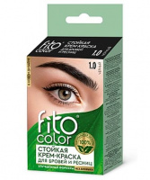 ** Для Бровей и ресниц Крем-краска Fito color цвет черный (на 2 применения), 2х2мл