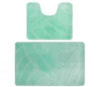 Комплект ковриков для в/к BANYOLIN CLASSIC из 2 шт 50х80/50х40см 11мм (бирюзовый) 1/25