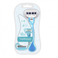 TopTech станок женский TopBeauty Paris 5 + 2 сменных кассеты (Совместимы с Venus) TB-5002/9963 РАСПРОДАЖА!