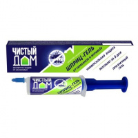 ЧИСТЫЙ ДОМ гель от муравьев и тараканов*20гр/шприц 5406