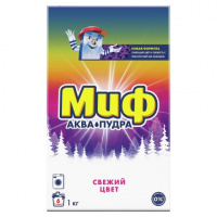 Миф Стиральный порошок автомат "Свежий цвет", 1 кг