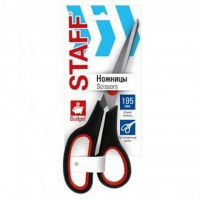 Ножницы универс. STAFF 195 мм, чёрные,  238945