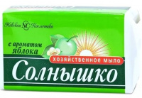 Невская косметика Хозяйственное мыло Солнышко "Яблоко" 140 г