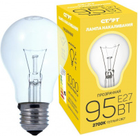 Лампа накаливания Е27/груша/95 Вт Старт (коробка) 0074