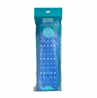 Мочалка банная Aqua Joy Pure Line с поролоном пилинг эффект П113
