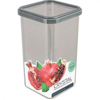 Банка для сыпучих продуктов Crystal 1,6л 02811