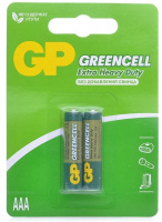 Батарейка  GP  Greencell  R03-2BL   (цена за блистер)   0348