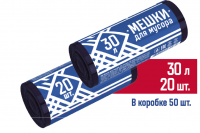 Мешки для мусора 30 л (ПНД 6 мкм, 20 штук)