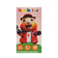 Платочки бумажные Bambolina 3сл 10 шт