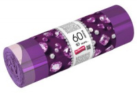 Мешки для мусора Avikomp  60л Прочные Аметист фиолетовые (ПСД 15 мкм, 10 штук)