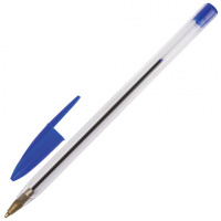 Ручка шариковая синяя, 0,5мм, STAFF "Basic BP-01" 141672